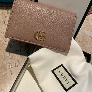 GUCCI LEATHER CARD WALLET